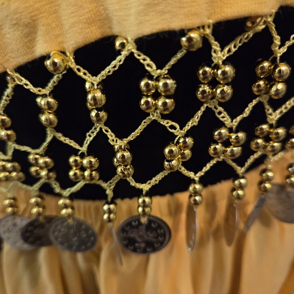 EUC Yellow Belly Dance Costume - Picture 2 of 7
